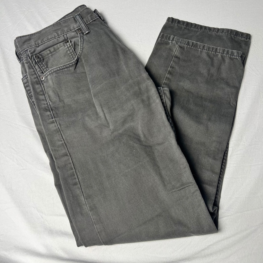Levis 505 Regular Fit Straight Leg Jeans Charcoal Gray Mens 32x32 00505-0716